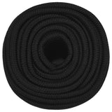 Vidaxx arbejdstov 14 mm 25 m polyester sort