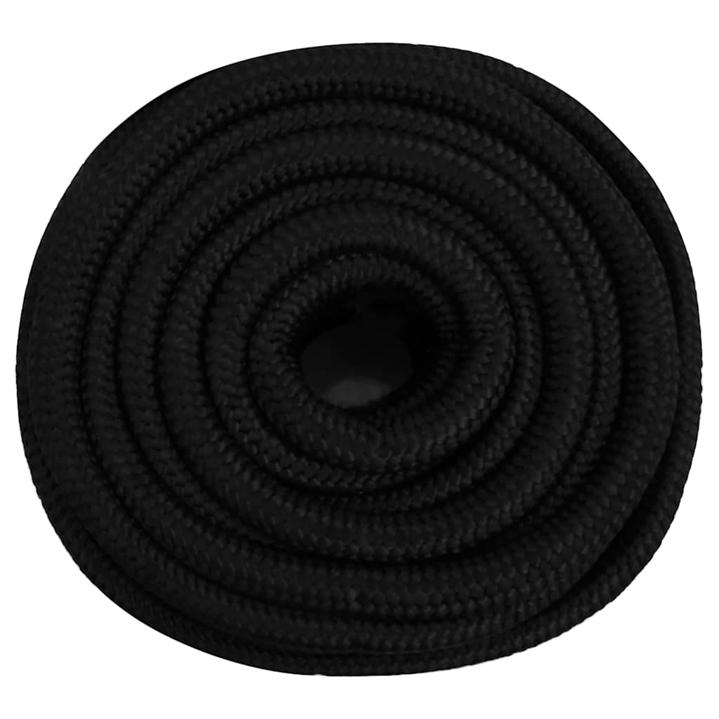Vidaxx arbejdstov 25 mm 50 m polyester sort