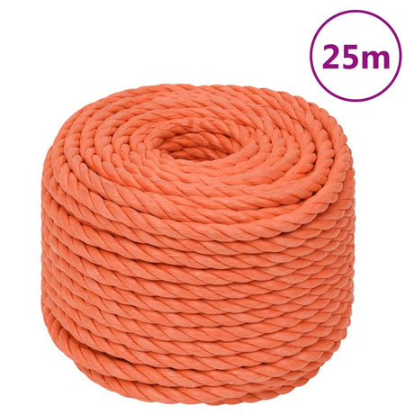 Vidaxx arbejdsreb 10 mm 25 m polypropylen orange