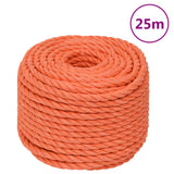 VidaXL Arbejdsreb 20 mm 25 m polypropylen orange