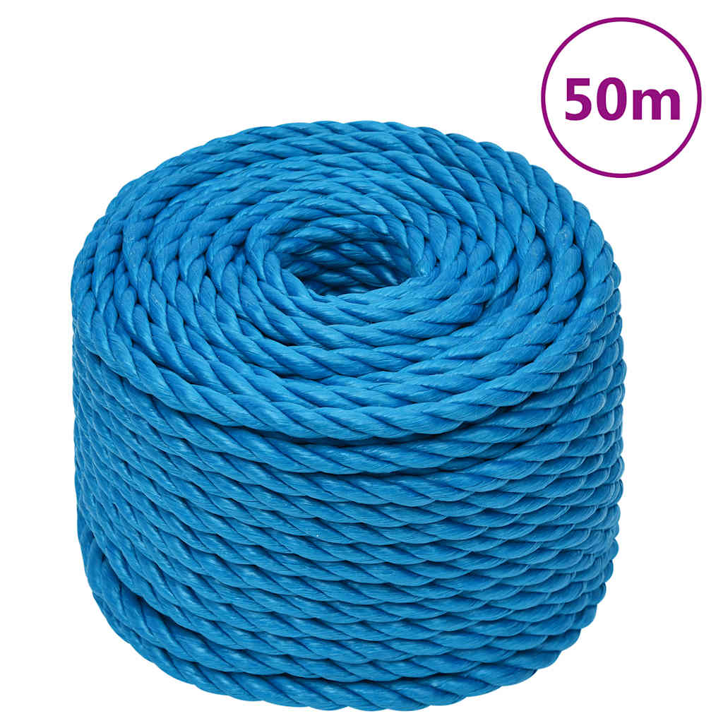 Vidaxx arbejdsreb 10 mm 50 m polypropylen blå