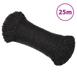 Vidaxx arbejdsreb 3 mm 25 m polypropylen sort