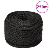 Vidaxx arbejdsreb 10 mm 250 m polypropylen sort