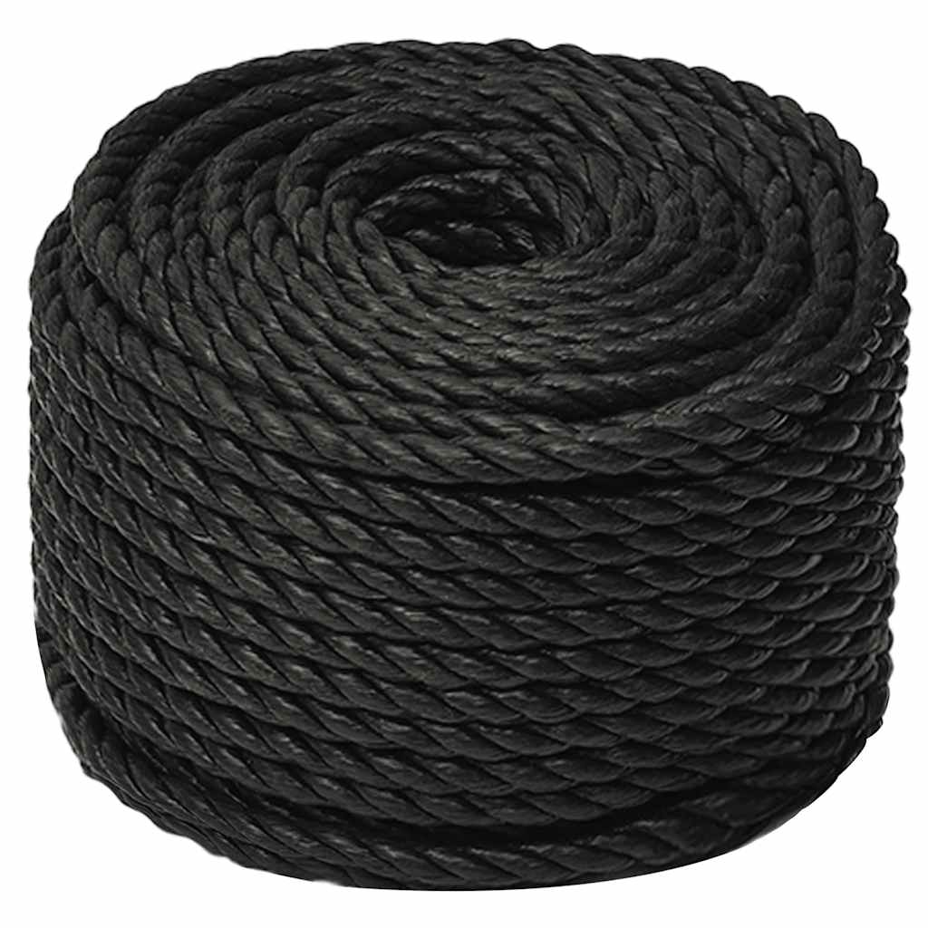 Vidaxx arbejdsreb 16 mm 25 m polypropylen sort