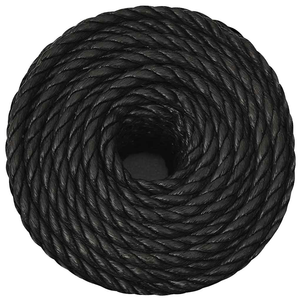 Vidaxx arbejdsreb 16 mm 25 m polypropylen sort