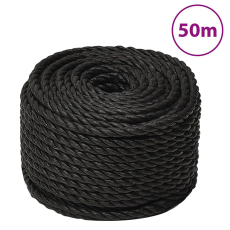 Vidaxx arbejdsreb 20 mm 50 m polypropylen sort