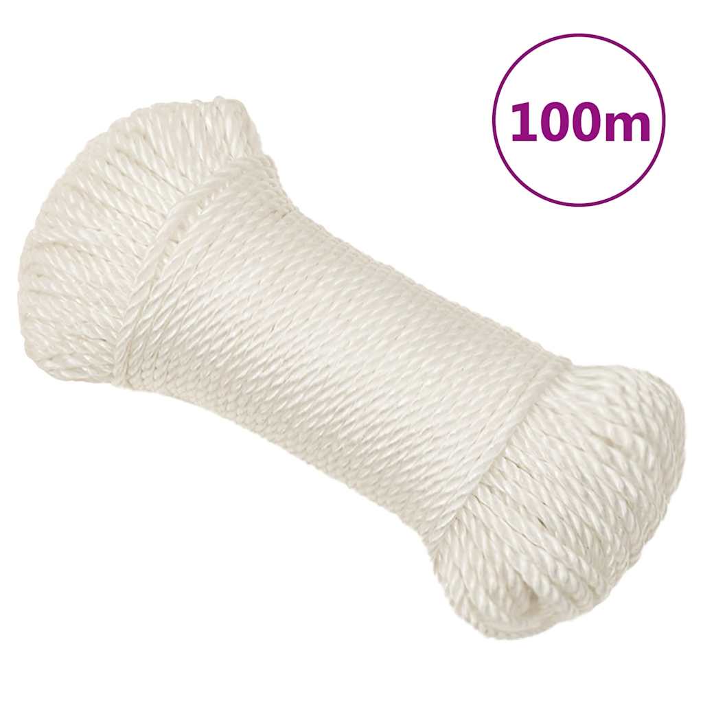 Vidaxx Arbejdstov 3 mm 100 m polypropylen hvid