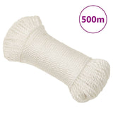 Vidaxx Arbejdstov 6 mm 500 m polypropylenhvide
