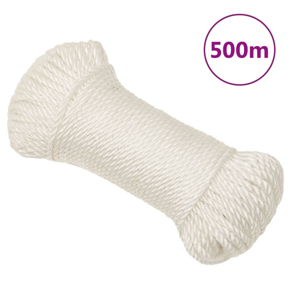 Vidaxx Work Rope 8 mm 500 m polypropylenhvide