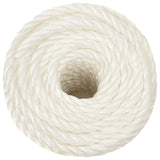 Vidaxl arbejdstov 12 mm 50 m polypropylen hvid