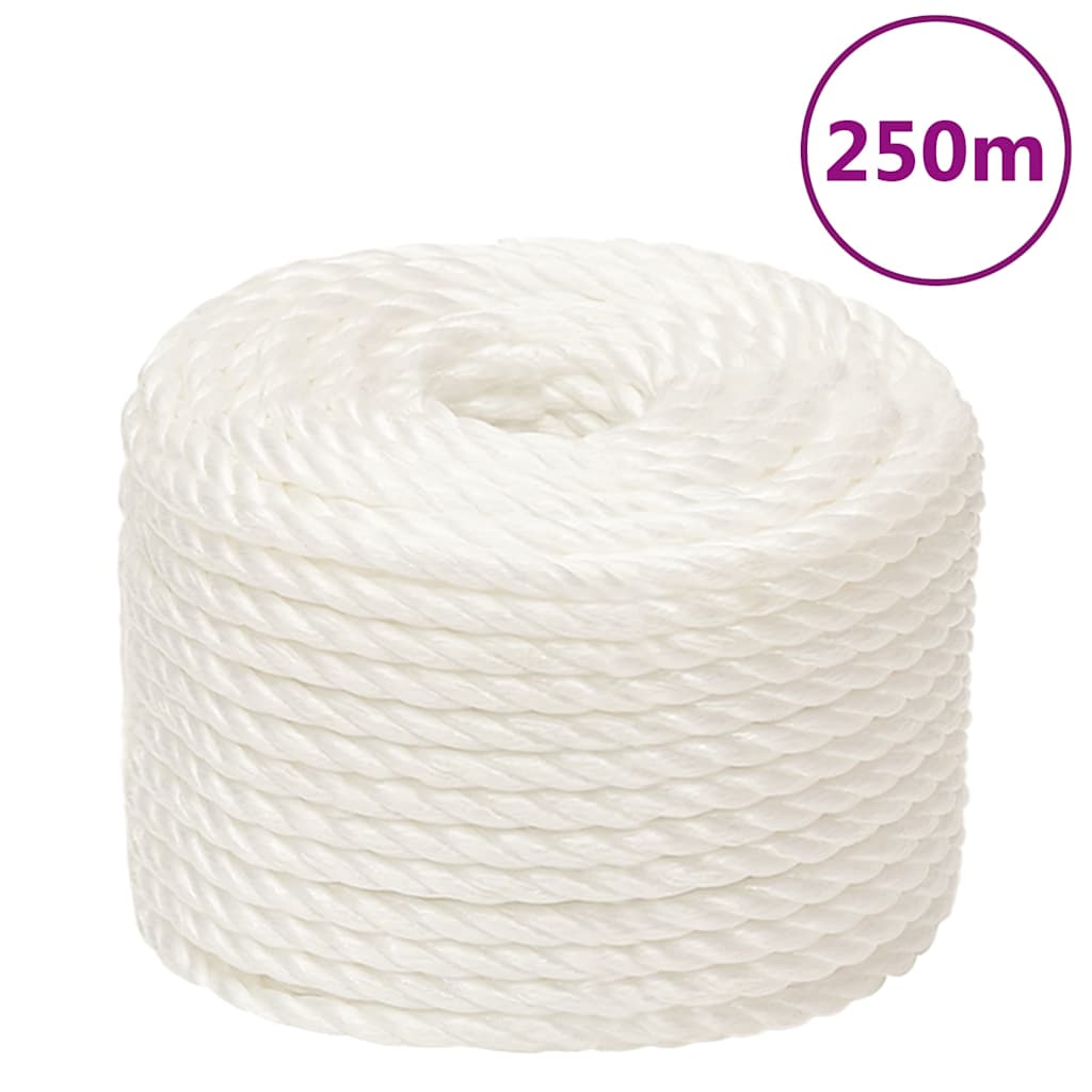 Vidaxx arbejdsreb 16 mm 250 m polypropylen hvid