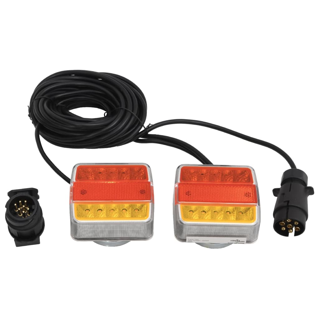 Vidaxx trailerlygter 2 stk LED lampe 12 v 10,5x7,5x10 cm rød