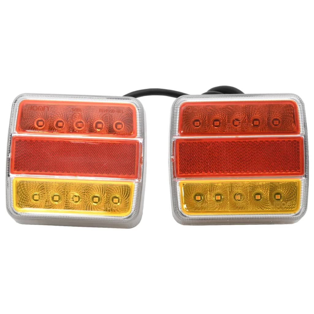 Vidaxx trailerlygter 2 stk LED lampe 12 v 10,5x7,5x10 cm rød