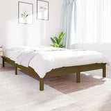 Vidaxl bedframe massief grenenhout honingbruin 140x190 cm