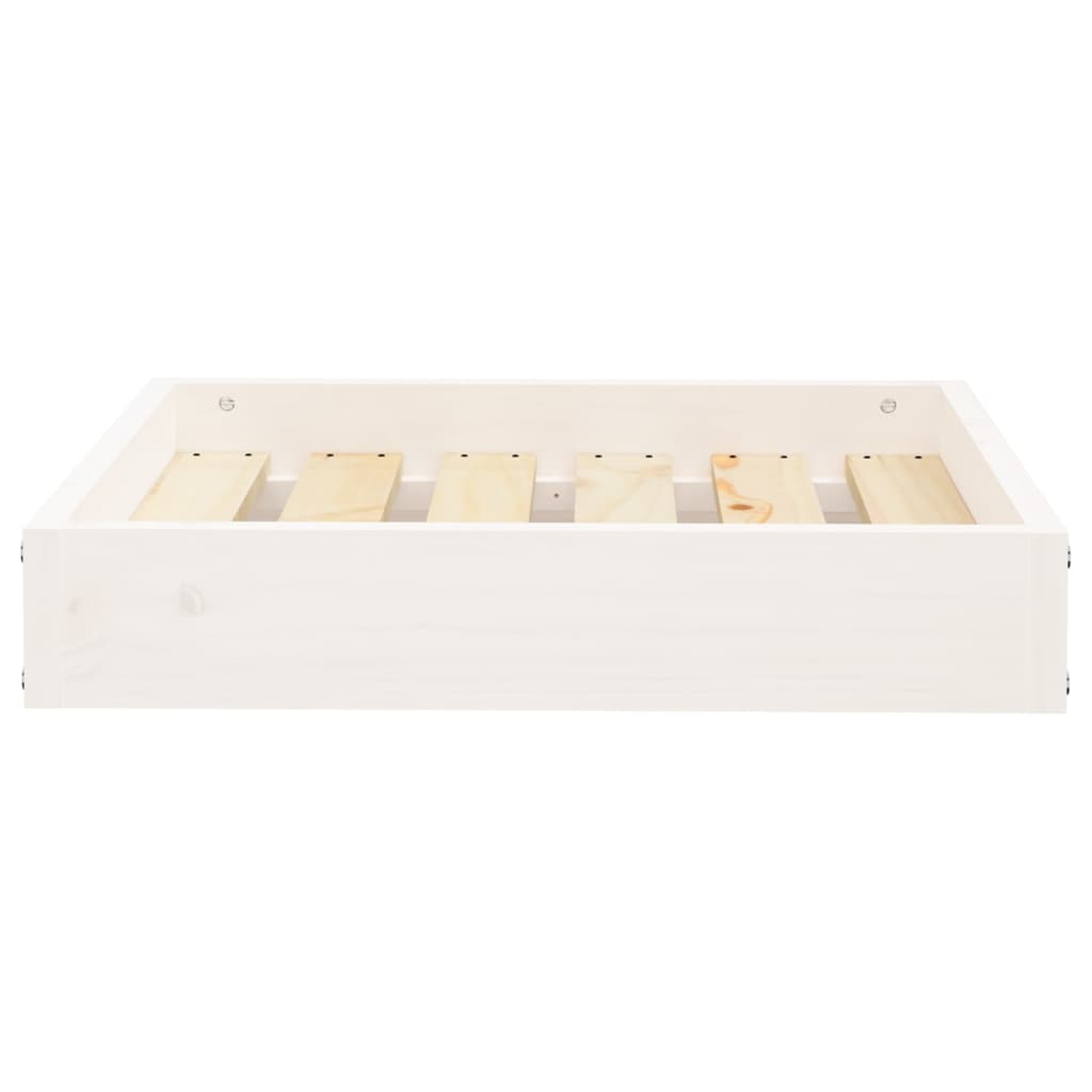 Vidaxl hondenmand 51,5x44x9 cm massief grenenhout wit