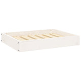 Vidaxl Dog Basket 61.5x49x9 cm Solid Pine White