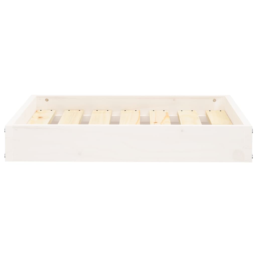Vidaxl Dog Basket 61.5x49x9 cm Solid Pine White