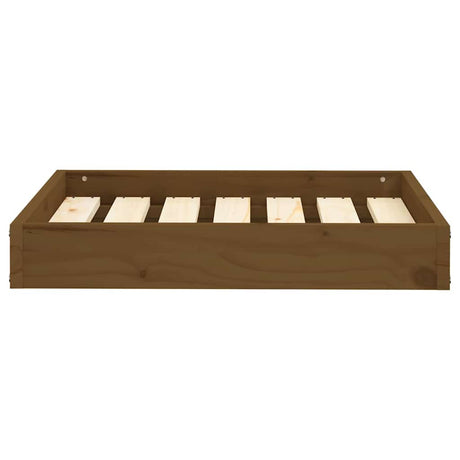 Vidaxl Dog Basket 61.5x49x9 cm Solid fyrretræbrun