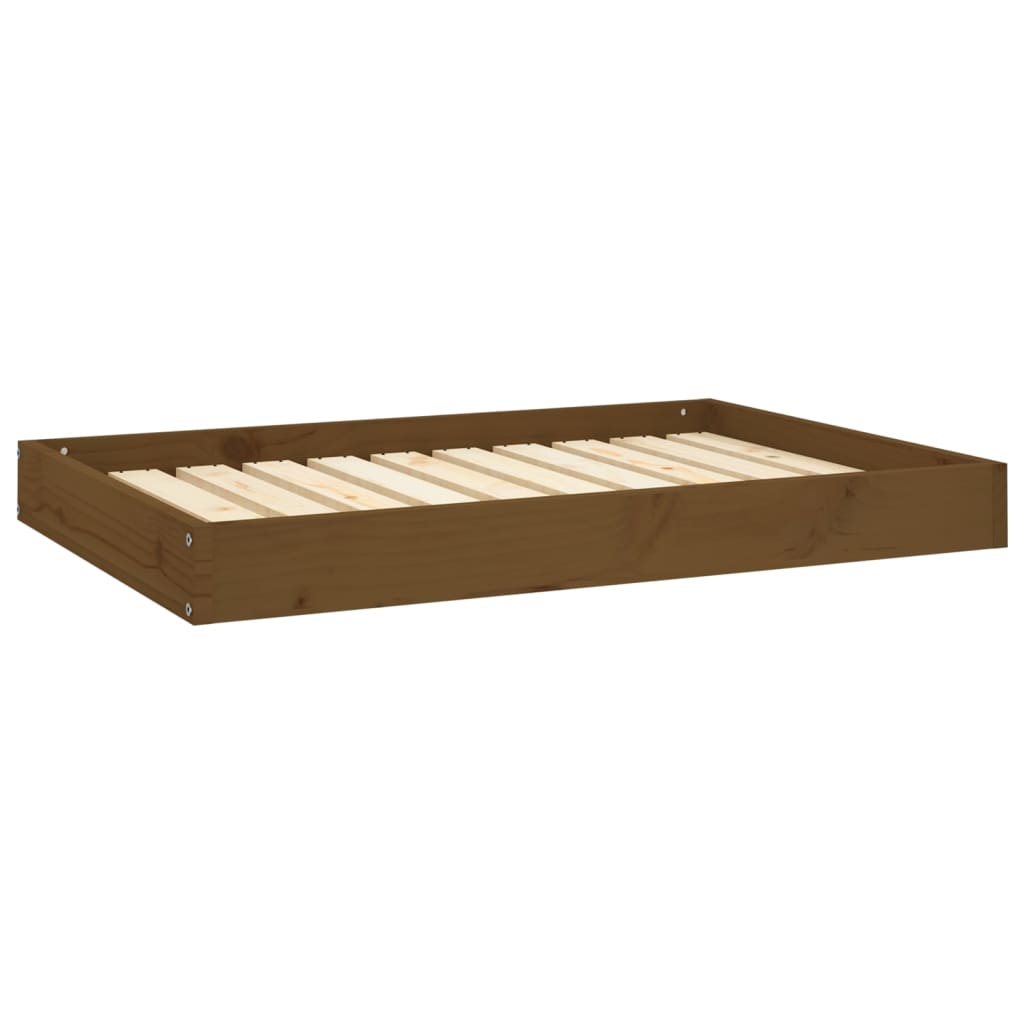 Vidaxl Dog Basket 91.5x64x9 cm Solid fyrretræbrun