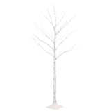 VidaXL birketræ LED 72 LEDs varm hvid 150 cm hvid