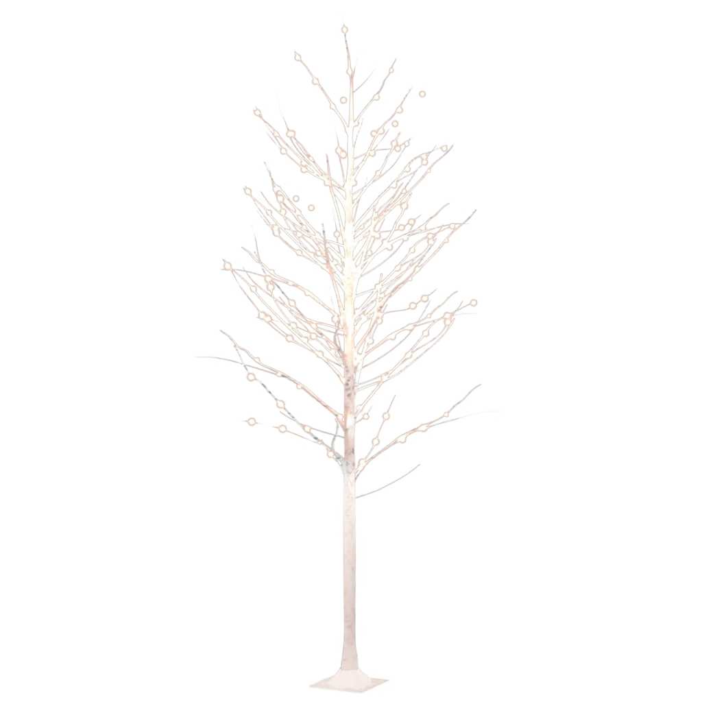 VidaXL birketræ LED 240 LEDs varm hvid 300 cm hvid