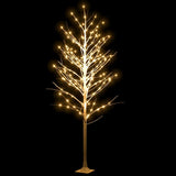 VidaXL birketræ LED 240 LEDs varm hvid 300 cm hvid