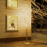 VidaXL birketræ LED 240 LEDs varm hvid 300 cm hvid