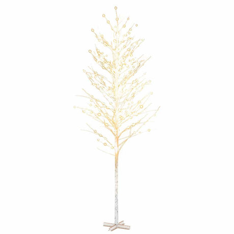 Vidaxl Berkenboom LED 672 LEDS Varm hvid 400 cm hvid