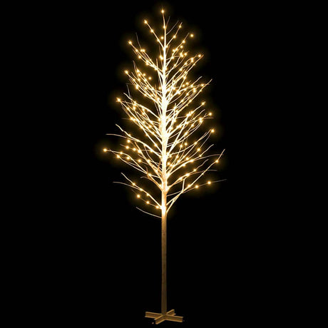 Vidaxl Berkenboom LED 672 LEDS Varm hvid 400 cm hvid