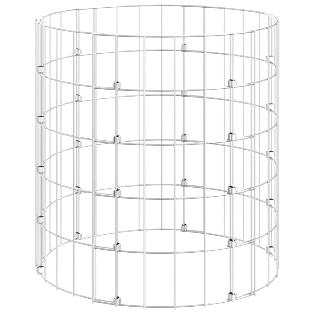 Vidaxx kompostbeholder ø50x50 cm galvaniseret stål