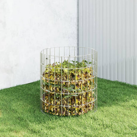 Vidaxx kompostbeholder ø50x50 cm galvaniseret stål