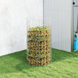 Vidaxx kompostbeholder ø50x100 cm galvaniseret stål