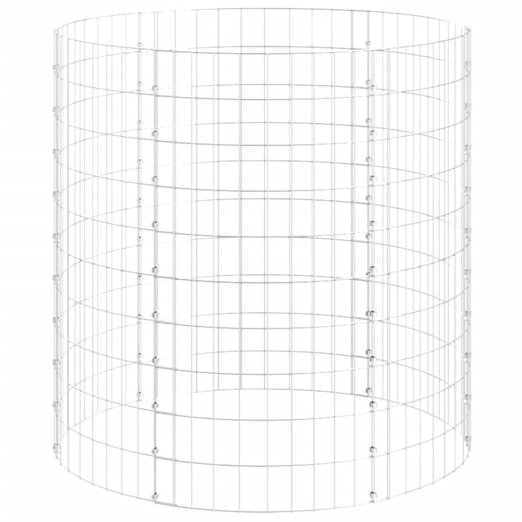 Vidaxx kompostbeholder ø100x100 cm galvaniseret stål