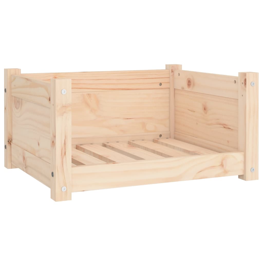 Vidaxxl hundeseng 55,5x45,5x28 cm massiv fyrretræ