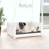 Vidaxx hundeseng hvid 65,5x50,5x28 cm massiv fyrretræ