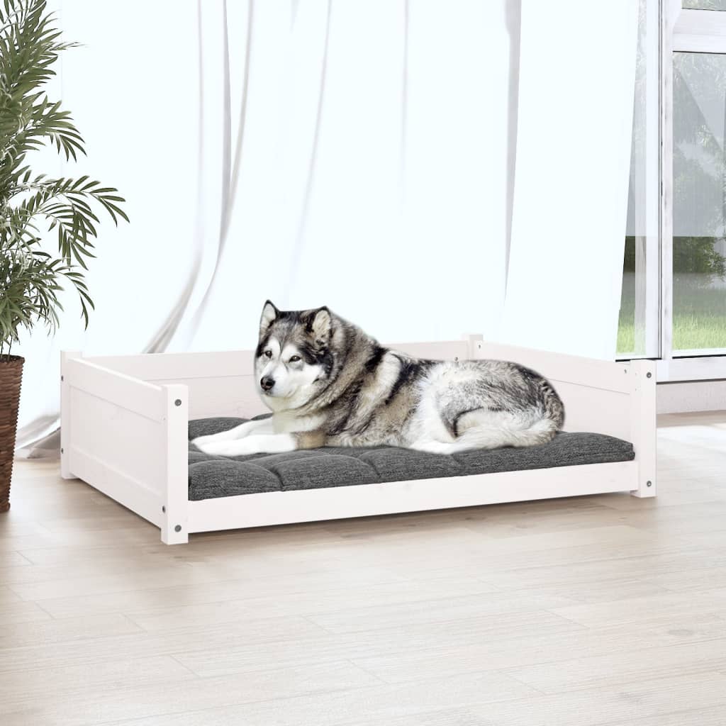 Vidaxl Dog Basket 105.5x75.5x28 cm Solid fyrretræ