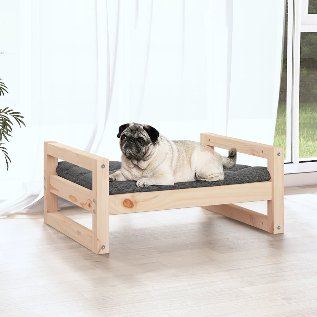 Vidaxl Dog Basket 65.5x50.5x28 cm Solid fyrretræ