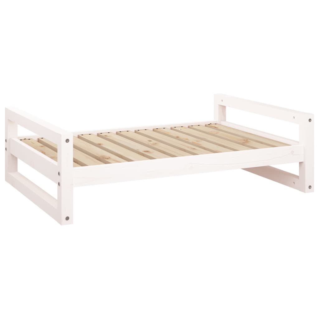 Vidaxl Dog Basket 95.5x65.5x28 cm Solid Pine White White
