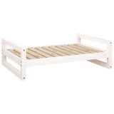 Vidaxl Dog Basket 95.5x65.5x28 cm Solid Pine White White