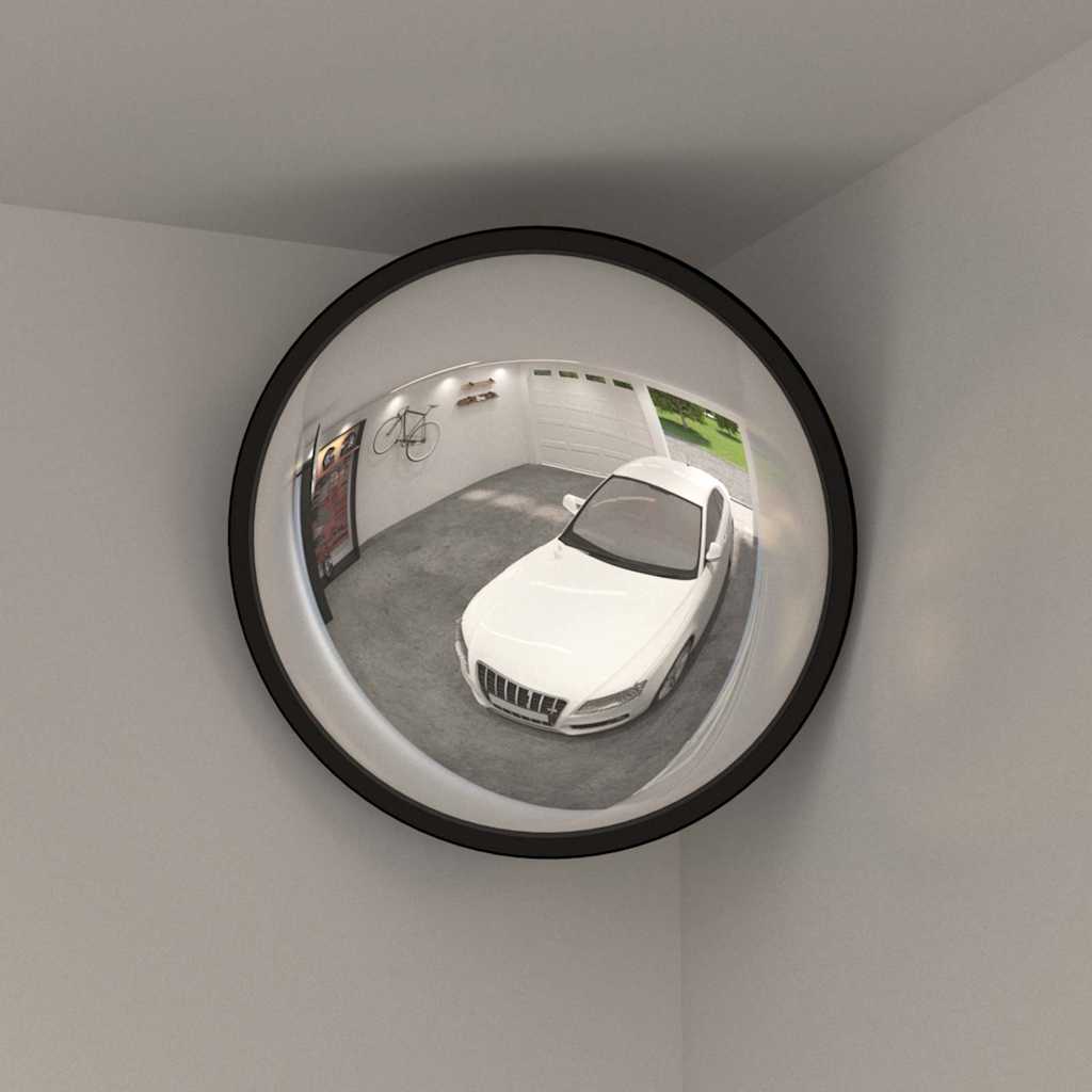 Vidaxl Inside Traffic Mirror konveks sort Ø40 cm akryl