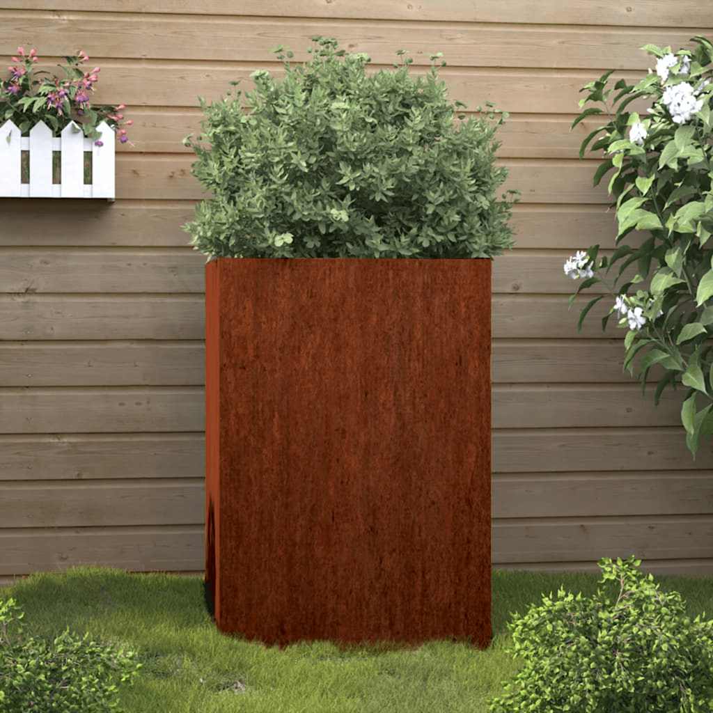 Vidaxl Planning Box 52x48x75 cm Cortenstaal