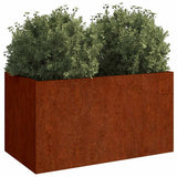 Vidaxl Planning Box 62x30x29 cm Cortenstaal