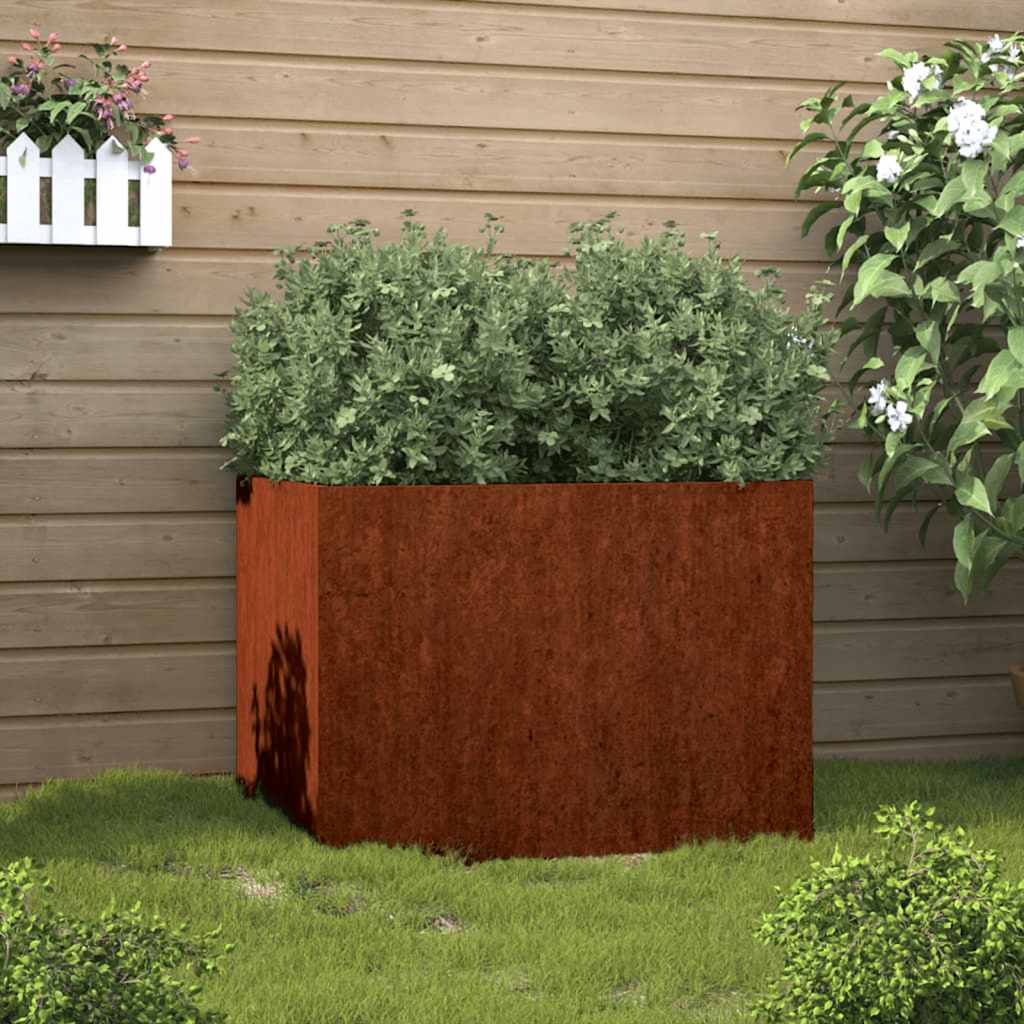 Vidaxl Planning Box 62x47x46 cm Cortenstaal
