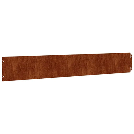 Vidaxl Gazon kanter 10 stykker 15x103 cm fleksibel cortenstaal