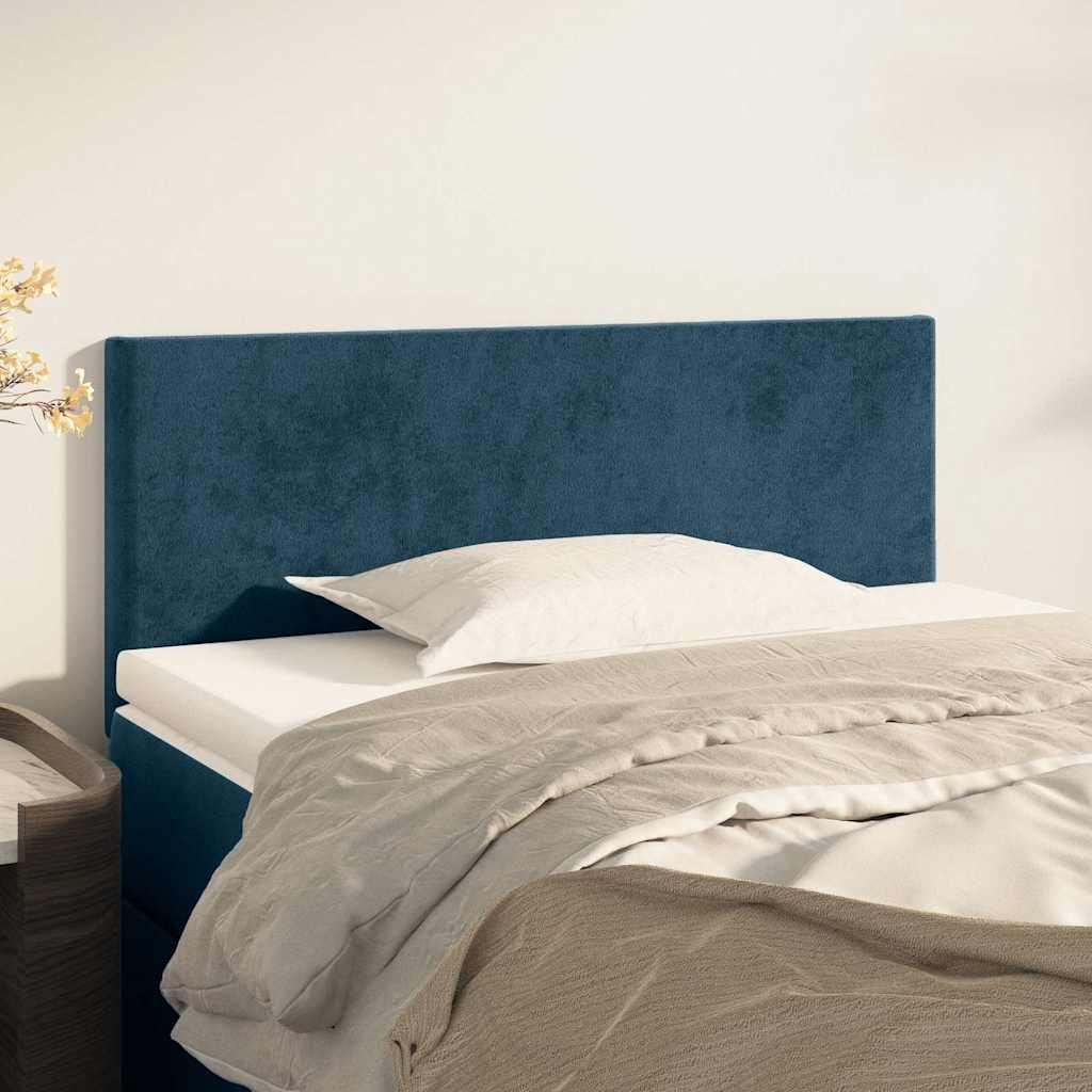 Vidaxl hoofdbord 100x5x78 88 cm fluweel donkerblauw