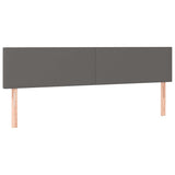 Vidaxl hoofdborden 2 st 100x5x78 88 cm kunstleer grijs