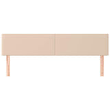 Vidaxl hoofdborden 2 st 100x5x78 88 cm kunstleer cappuccinokleurig