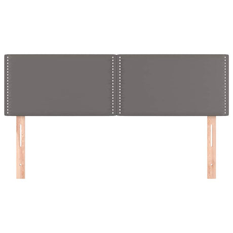 Vidaxl hoofdborden 2 st 72x5x78 88 cm kunstleer grijs