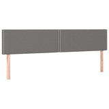 Vidaxl hoofdborden 2 st 80x5x78 88 cm stof donkergrijs