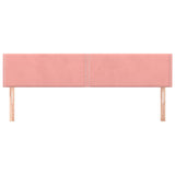 Vidaxl hoofdborden 2 st 80x5x78 88 cm fluweel roze